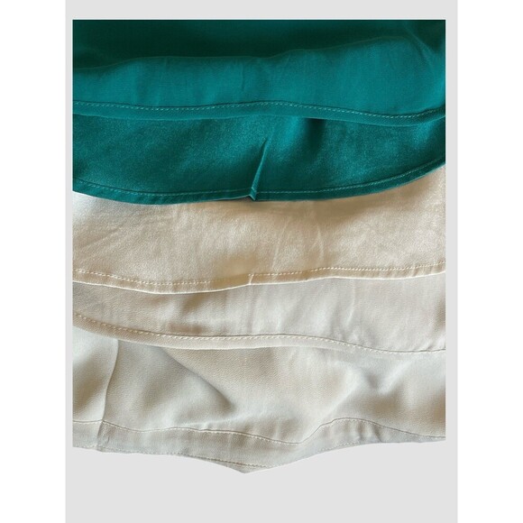 Naked Zebra Womens Shirt Dress Sz M V-Neck Roll Tab Sleeve Drawstring Waist NWT - Picture 6 of 7